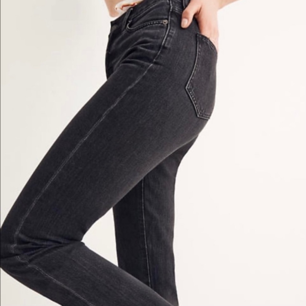 Madewell “Perfect Summer” straight leg jeans black